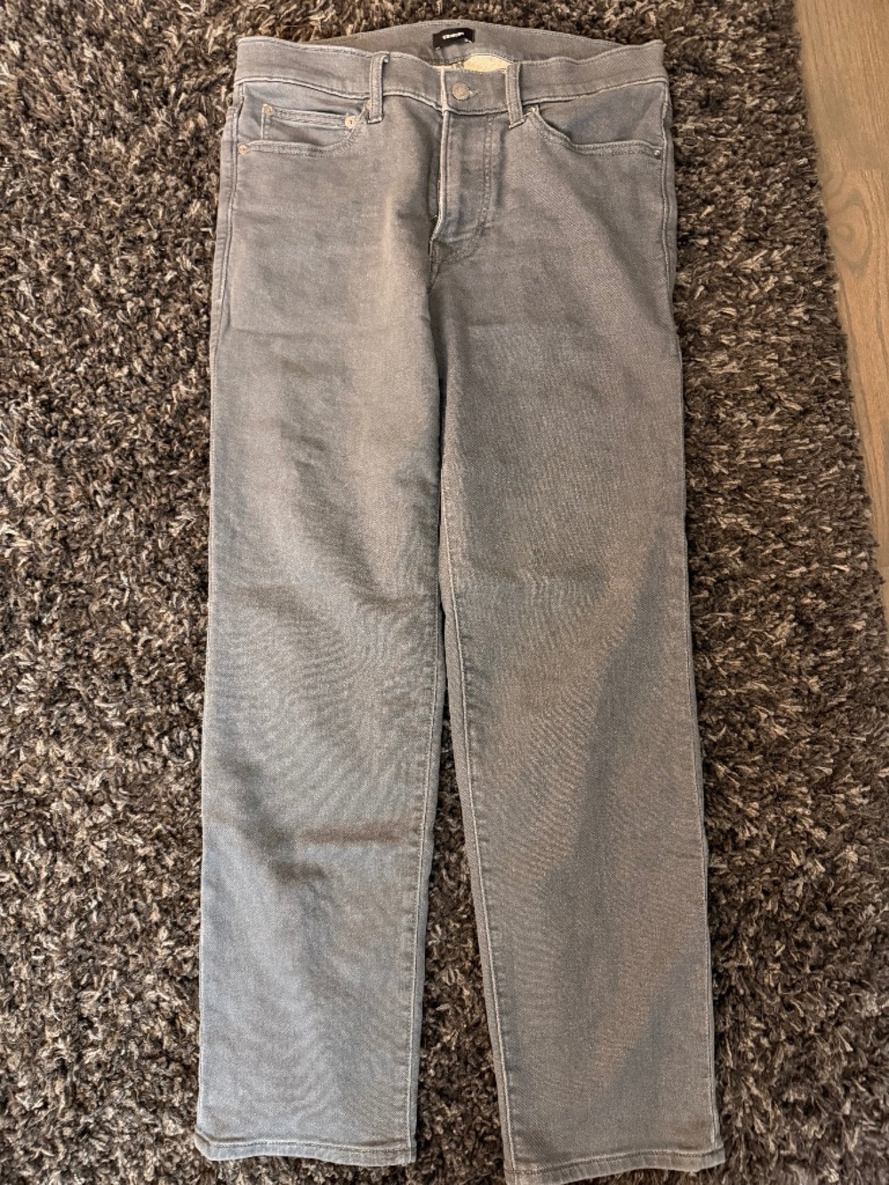 Express Slim Straight Dark Gray Wash Jeans